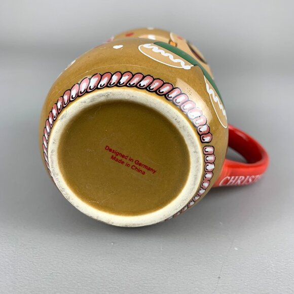 Christkindlmarket Chicago 2025 Childrens Gingerbread Man Woman Christmas Mug New - Picture 5 of 6